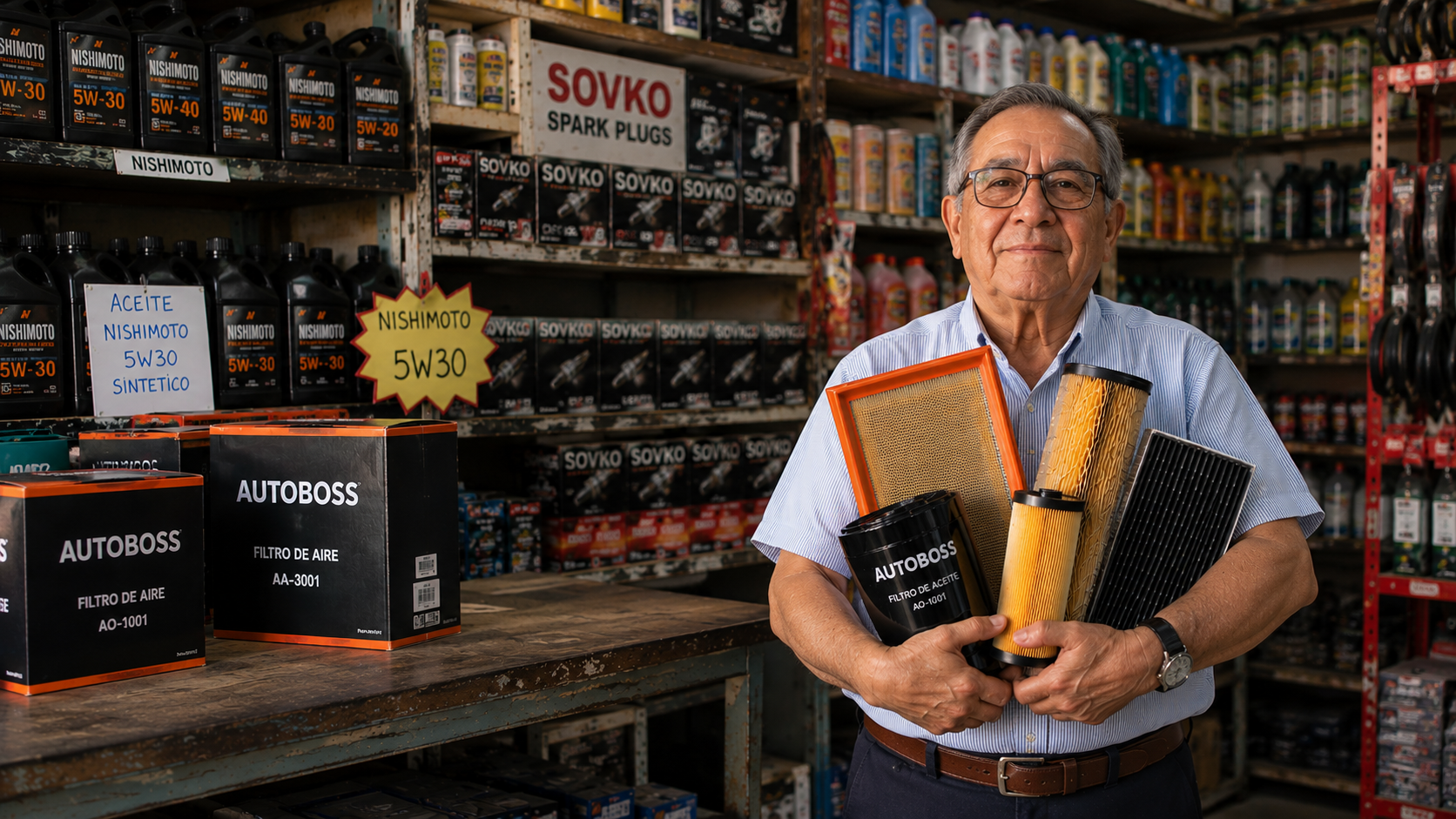 Roberto eligió filtros AUTOBOSS para su negocio